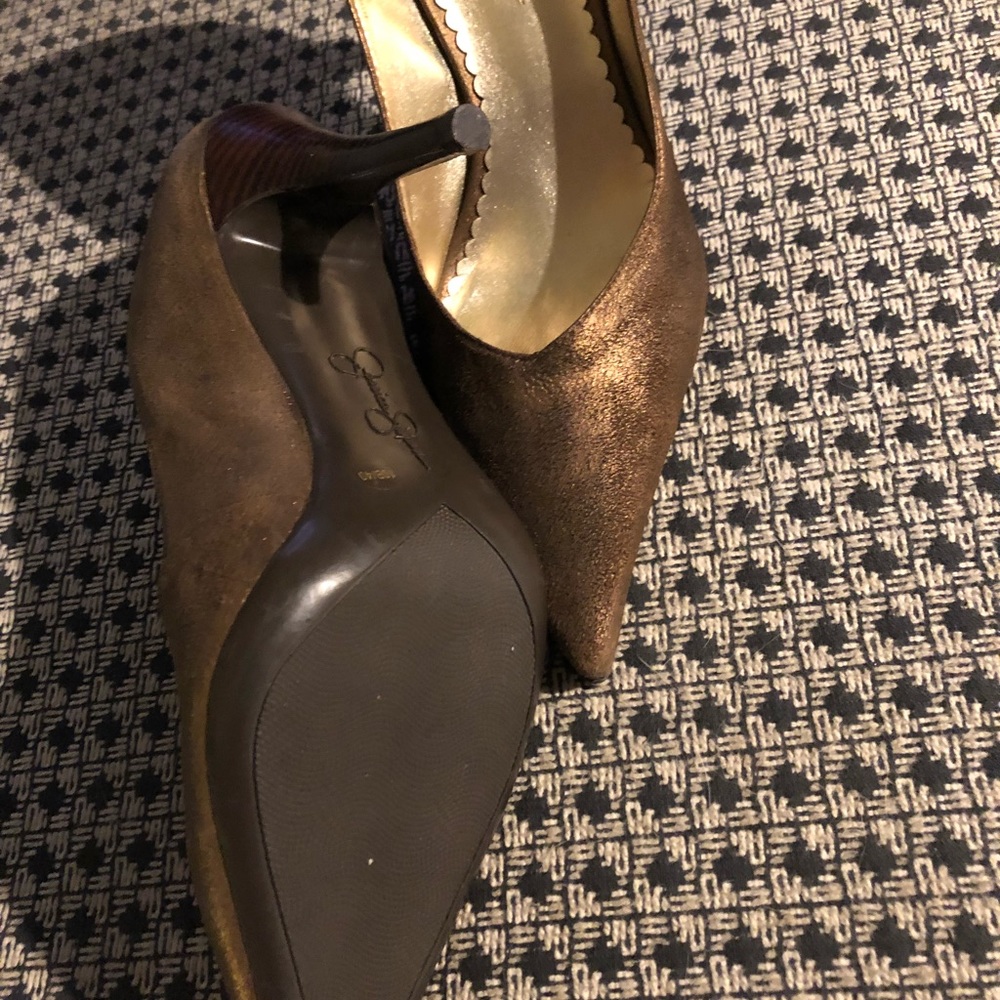 Jessica Simpson western leather shoes